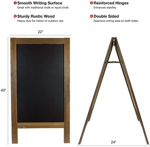 <span class=keywords><strong>Lavagna</strong></span> <span class=keywords><strong>con</strong></span> legno e materiale MDF <span class=keywords><strong>lavagna</strong></span> magnetica A-Frame gesso - Product Image 2