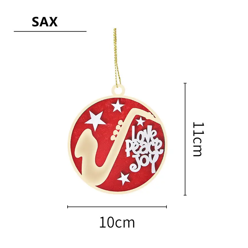 Sell like hot cakes personalized innovative wooden Christmas tree decoration pendant to celebrate the festival