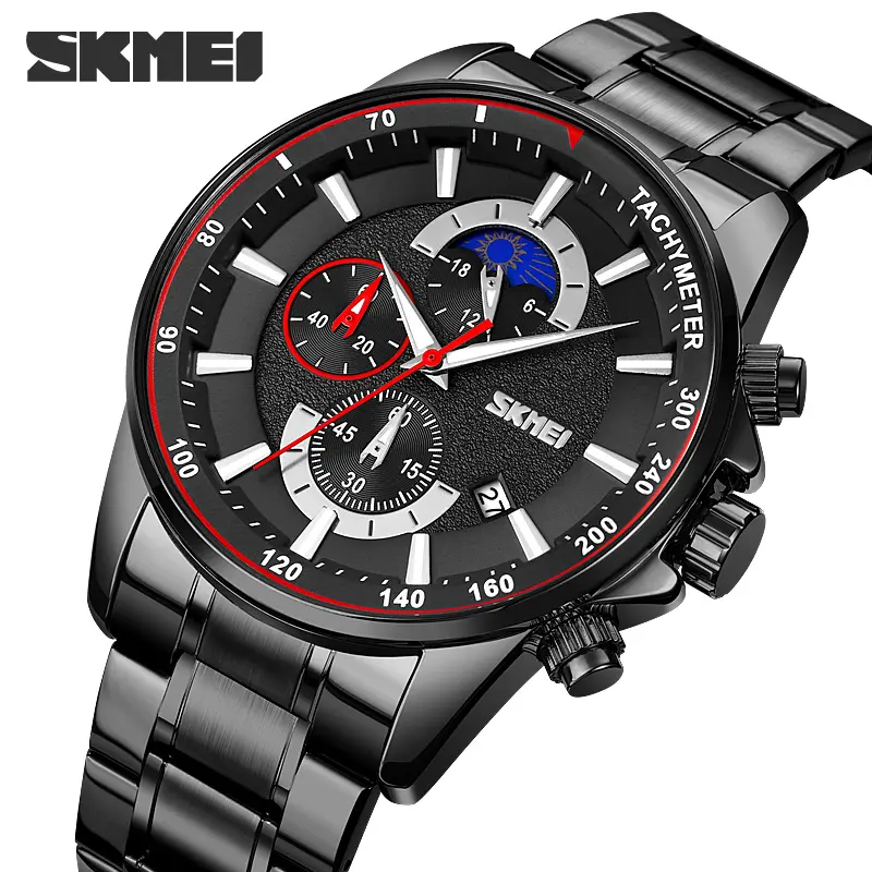 Skmei — montre à quartz en acier inoxydable 9250, bracelet pour hommes, montre de sport, de bonne qualité, tendance