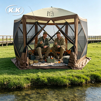 Tente Pop-up Kawagebo Kamp (KK) à 6 côtés avec moustiquaire, abri portable d'extérieur, gazebo, tente hub