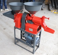 Machine agricole multifonctionnelle automatique à moteur diesel pour le décorticage et le broyage du riz, avec fonction de moulin à riz et moteur à roulement