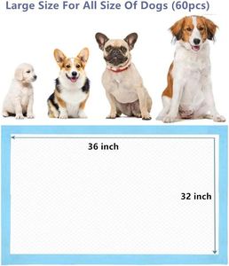 Tapis d'apprentissage jetables Sky-touch 2026 pour chiens, absorbants, séchage rapide, anti-fuites, 60*90 cm - Product Image 4