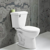Toilette deux pièces en céramique chinoise placard à eau WC toilette S-rap Styles d'Amérique du Sud