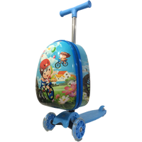 Nouveaux produits 2026 – Valise trottinette enfant en polyester imperméable avec impression 3D personnalisée et serrure, design populaire