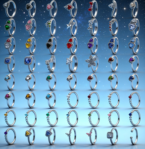 <span class=keywords><strong>Anello</strong></span> Charm a Doppio Cuore in <span class=keywords><strong>Argento</strong></span> <span class=keywords><strong>925</strong></span> <span class=keywords><strong>con</strong></span> Zirconi Incastonati a Forma di Cuore per Signore - Gioielli di Alta Qualità - Product Image 1
