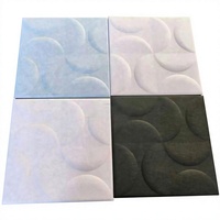 Panneau acoustique en fibre de polyester moderne géométrique 3D, réduction du bruit, design écologique pour l'école, la maison, le bureau, l'appartement, la chambre