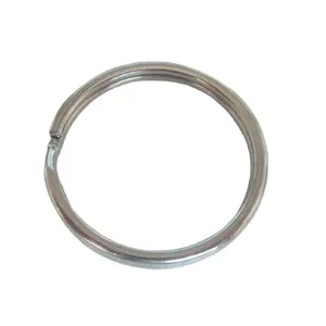 30mm Edelstahl Split Schlüssel ringe Round Edge Style Großhandel Schlüssel anhänger für DIY Schlüssel anhänger