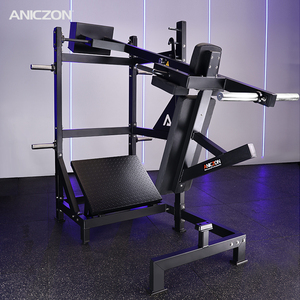 Machine à Squat Pendulaire Commerciale à Charge de Plaques en Acier, Presse à Jambes Robuste, Entraînement de Force pour <span class=keywords><strong>Musculation</strong></span> et Bodybuilding - Product Image 6