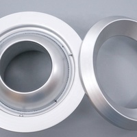 Diffuseur de jet de climatisation JN-A, diffuseur de plafond en aluminium, conduit d'air rond, diffuseur de ventilation