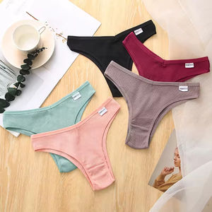 سراويل داخلية نسائية قطنية من FINETOO، ملابس داخلية مثيرة منخفضة الخصر مصنوعة من الكروشيه، سراويل داخلية نسائية قصيرة - Product Image 2