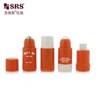 Flacon roll-on cosmétique 50 ml en PP PCR avec bille roulante remplaçable, grand format, pour parfum, soins de la peau et déodorant
