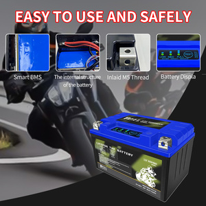 オートバイバッテリー卸売価格中国バッテリーオートバイ<span class=keywords><strong>12V</strong></span> 4ah 5ah 9ahスマートブルーブラック1年1年1個KC CE BIS 0.5 - Product Image 6