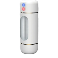 Dickwandiger Weicher Glatter Männlicher Masturbator Prostatamassage USB-Aufladbar 9 Frequenzen Wasserdichtes Sexspielzeug für Männer