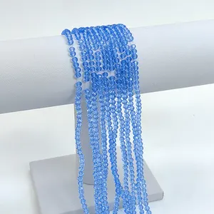 Cristal coloré 2/3/4/6/8mm cristal verre perles en vrac perles de cristal à facettes pour la fabrication de bijoux