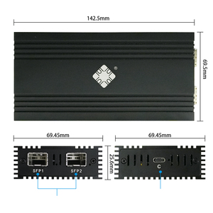 Adaptador USB4 a Doble Ethernet de Fibra Óptica SFP+ de 10 Gbps con Chipset 82599ES para Laptop, Red Externa de Alta Velocidad, Cableado, en Stock - Product Image 3