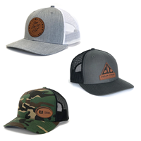 Casquettes personnalisées, casquette avec patch en cuir gravé au laser, Rdson 112, casquette de camionneur FPR, casquette de baseball personnalisée pour jeunes, casquette de baseball personnalisée Farm Merch