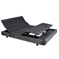 Cadre de lit King Size avec éclairage LED, lit réglable Split King, cadre de lit moderne Queen Size