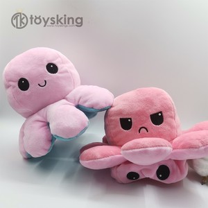 Pulpo Reversible Octopus Plush Flip Doub-side Emotion Soft Toys - Product Image 3