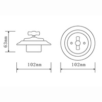Borgerman Ac 110 250v Oem interrupteur de lumière électrique en porcelaine prise murale en céramique rétro pour mur de maison