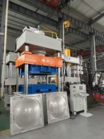 Presse hydraulique servo à quatre colonnes multifonctionnelle de 315 tonnes pour tôles de réservoirs d'eau en acier inoxydable avec contrôle PLC 380V/220V/110V