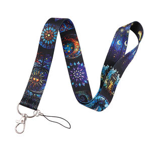 Gothic-Stil Rosen-<span class=keywords><strong>Wolf</strong></span>-Raven Schlüsselband – Studenten-Bus-/Arbeitsausweis-Halsband, Sonne-Mond-Element Gurtband-Accessoire - Product Image 6