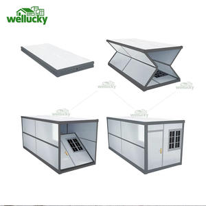 WELLUCKY Portable 20ft Fold Out <strong>Container</strong> Home Quick Installation Living Room School Home Office Prefab Cabin <strong>House</strong> Mobile Home - Product Image 2