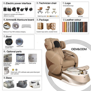 Chaise de luxe confortable avec spa pour les pieds, vente en gros, offre spéciale - Product Image 3