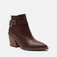 Nouveauté 2023 Chaussures décontractées pour femmes Bottines à talon compensé à boucle Bottines à talon pour femmes Bottines à talon