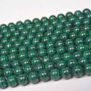Usine Naturel 6mm 8mm 10mm <span class=keywords><strong>Malachite</strong></span> Pierre Perle Haute Qualité Perles Rondes Gemme Perles En Vrac pour Bracelet Collier Fabrication - Product Image 5