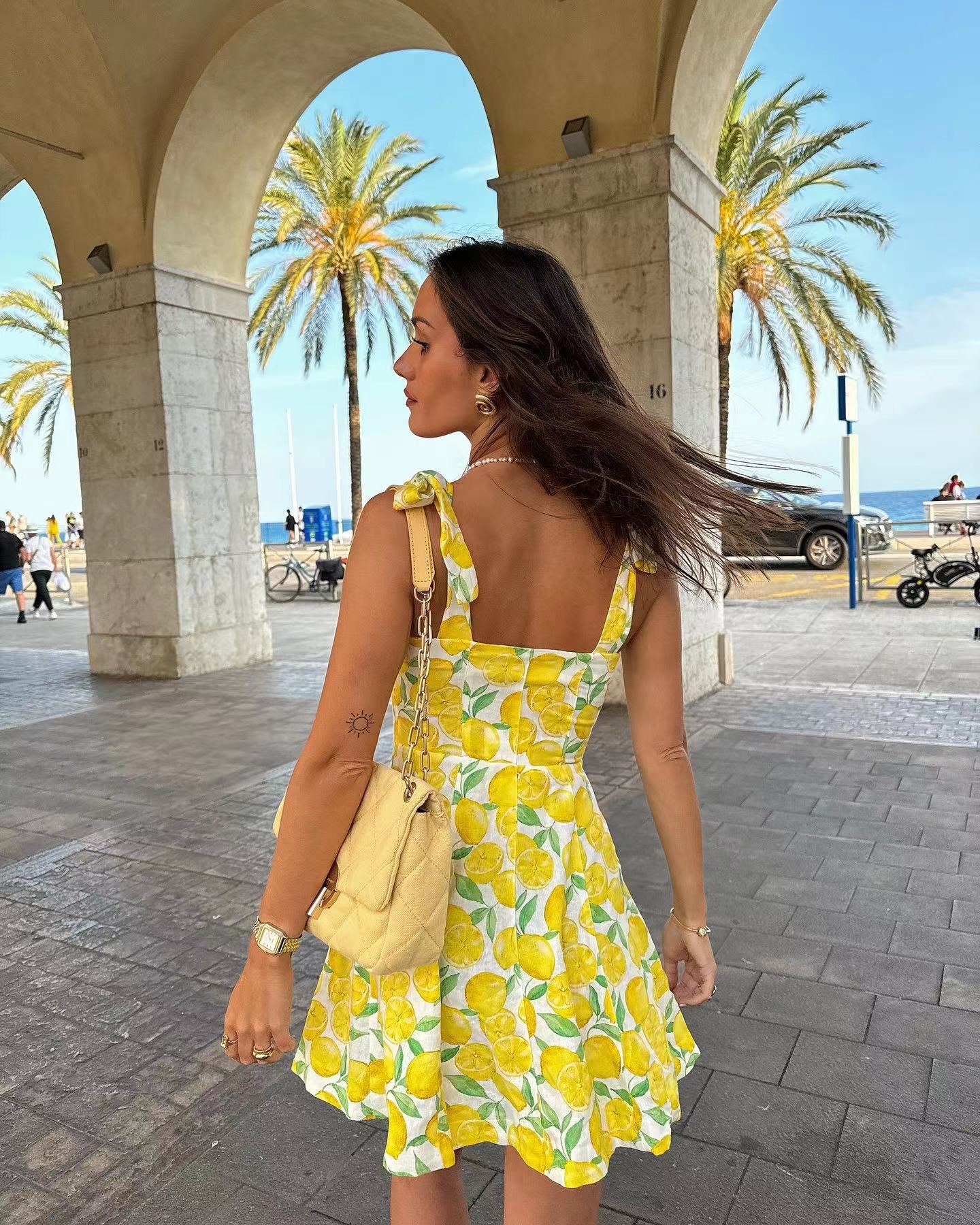 green and pink dress VANDERLA SCOOP NECK THICK STRAP BUTTON UP MAXI DRESS main image 0
