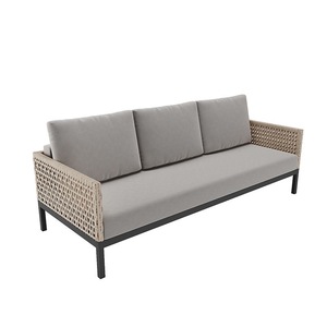 Canapé modulaire moderne en rotin PE de luxe, cour, jardin, multifonctionnel, salon, meubles d'extérieur, canapé - Product Image 5