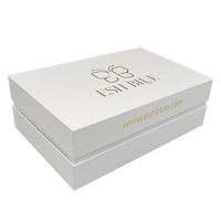 Boîte cadeau de luxe personnalisée pour épaule et cou, boîte d'emballage rigide pour soins de la peau avec couvercle et base, boîte en deux parties, haut et bas, pour coffret beauté