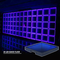 SUEZ Miroir 3D LED Dance Floor Top Eclairage de scène amovible pour les fêtes de mariage