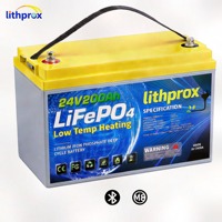 Batterie à décharge profonde haute performance 25.6V 200AH 5KW LiFePO4 de qualité A avec BMS Bluetooth et borne M8, 6000+ cycles, CE RoHS IP67, OEM ODM