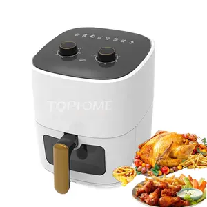 2023 Barato Venda Quente 5.5L Mecânica Grande Air Fryer com botão de controle Air Fryer Forno Com Janela visível