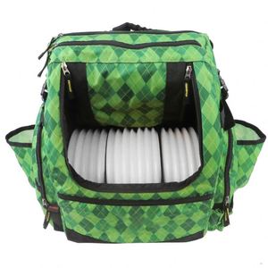 Sac de golf pour disques volants grande capacité, échantillon gratuit, capacité de 25+ disques, avec accessoires pour bouteille d'eau - Product Image 3