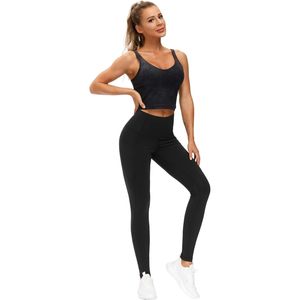 FOXA High Waist Yoga Pants With <b>Pockets</b> Tummy Control Workout <b>Leggings</b> For Women - Product Image 5