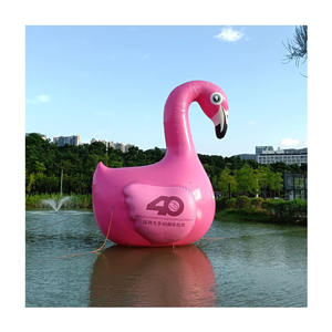 <span class=keywords><strong>Cygne</strong></span> <span class=keywords><strong>rose</strong></span> <span class=keywords><strong>gonflable</strong></span> avec ventilateur dynamique - Modèle d'animal aquatique flottant pour expositions, accessoires publicitaires et matériel de location - Product Image 1