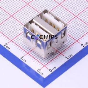 907-422A1011Y10210 <b>USB</b> Connector Through hole Component (THT) Connector Type-<b>A</b> <b>USB</b> <b>2.0</b> Female Through Hole - Product Image 1