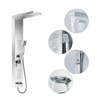 Promotion Colonne de douche thermostatique à LED avec mitigeur monocommande, en laiton, murale, avec fonction cascade