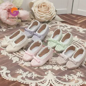 Doll Shoes Silk Shine Dreamy Embroidery Small High Heels Self-Standing Fit Custom Factory Producing Shoes for Doll