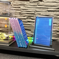 Pour PSA 35PT – Étui magnétique premium dégradé de couleurs pour cartes à collectionner avec protection UV, en aluminium et verre de haute qualité pour cartes TCG