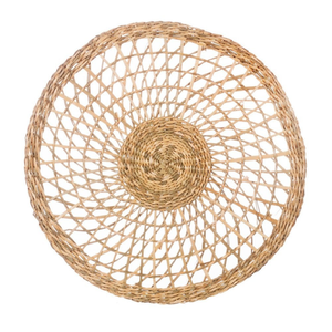 100% manteles individuales de cena de algas marinas hechos a mano en boda Boho paja ratán tejido cargador platos mesa de comedor - Product Image 2