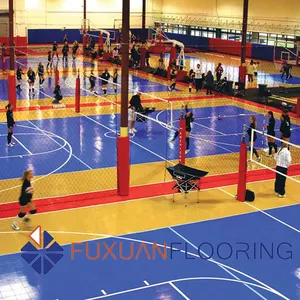 Les plus populaires PP Basketball Volleyball Hockey Court Carreaux de sol Modulaire Sports d'extérieur Sol Tennis