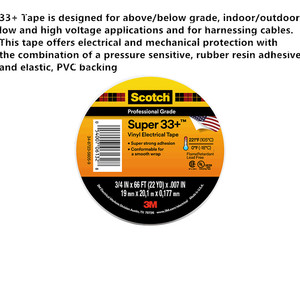 3 <span class=keywords><strong>M</strong></span> Super 33 nastro elettrico in vinile originale - Product Image 6