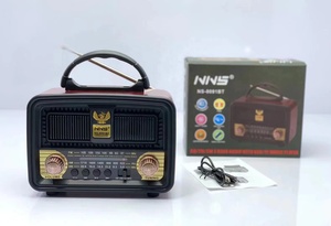 Caja Para Altavos De Madera, Altavoces De Madera Vintage Boombox Mini Oldschool Boombox, Altavoz Inalámbrico De Radio Retro De Madera - Product Image 3