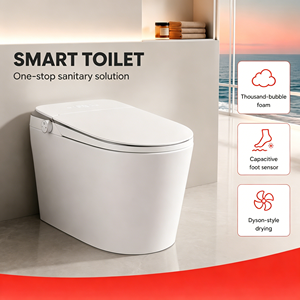 WC Intelligente con Sedile Antibatterico, Lavaggio Elettrico, Scarico Silenzioso, Sensore a Copertura Totale, <span class=keywords><strong>per</strong></span> Bagno e Uso Domestico - Product Image 1