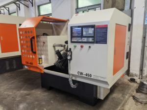 Metal Ocak Borusu Paslanmaz Çelik Küçük Döndürme Makinesi için CNC Abajur Torna Ekipmanı - Product Image 2