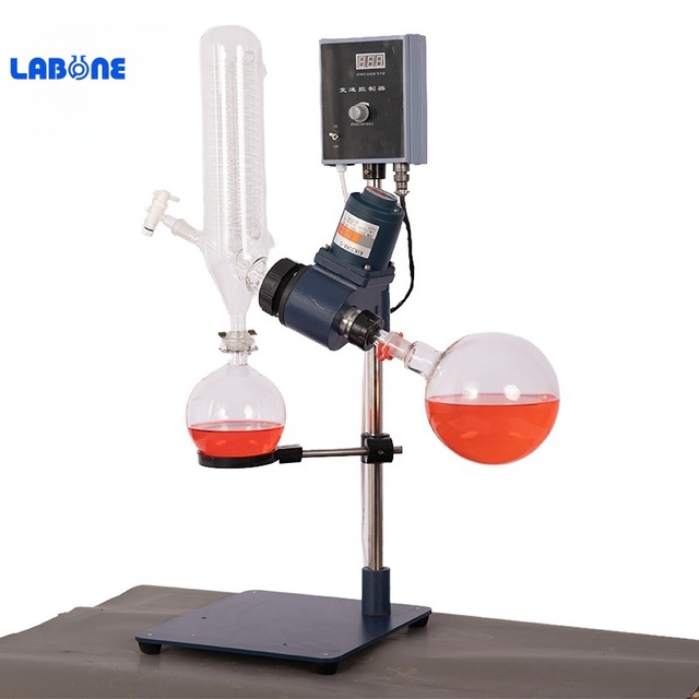 Small Laboratory RE-201D 2L Rotary Evaporator Lab Vacuum Rotary Evaporator Rotovap for Distillation Concentration