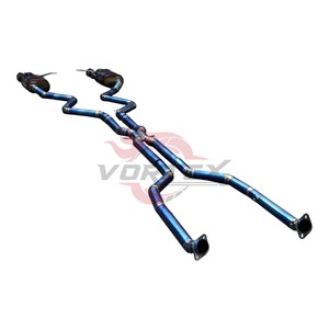Sistema de Escape de Alto Rendimiento Valvetronic Vortex Blue Burnt Titanium para BMW E90 E92 M3 4.0L V8 2007-2013, Silenciador de Carreras Pie-cut - Product Image 5